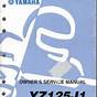 2003 Yz125 Service Manual
