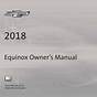 Chevy Equinox 2018 Owners Manual