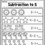 Subtraction With 0's Worksheets