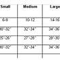 Easy Out Size Chart