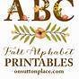 Fall Printable Letters