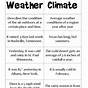 Worksheets For Weather And Climate