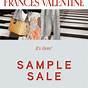 Frances Valentine Sample Sale