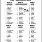Vocabulary Words For 3rd Grade Printable
