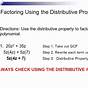 Factoring/distributive Property Worksheet Answers