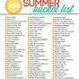 Summer Bucket List Printables For Kids