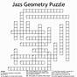 Enrichment Worksheet Geometry Crossword Puzzle