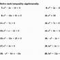 Factoring Quadratic Trinomials Worksheets