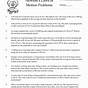 Newton's Laws Worksheet With Answers
