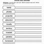 Free Printable Suffixes Worksheets
