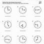 Telling Time On An Analog Clock Worksheet
