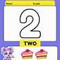 Number 2 Worksheets For Toddlers
