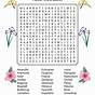 Printable Word Search Flowers