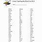 Printable 3rd Grade Spelling Words