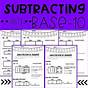 Subtraction With Base Ten Blocks Worksheets