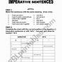 Imperative Sentence Worksheets For Grade 4