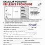 Pronouns Worksheet With Answers