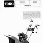 Toro 524 Snowblower Manual