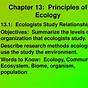 General Principles Of Ecology