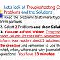 Troubleshooting What's Wrong With My Cookies Chart