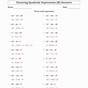 Factoring Quadratic Equation Worksheet