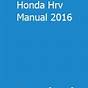 2016 Honda Hrv Owners Manual