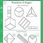 Fractions Of Shapes Worksheets