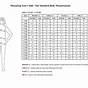 Dress Size Height And Weight Chart For Women