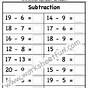 Subtraction Worksheets Generator