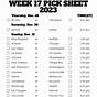 Printable Week 13 Nfl Schedule