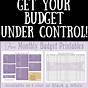 Get Out Of Debt Budget Worksheet