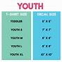Youth Shirts Size Chart