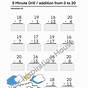Addition And Subtraction Worksheet Up To 20