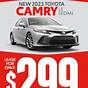 Toyota Camry Lease No Money Down