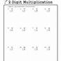2-digit By 2-digit Multiplication Box Method Worksheets