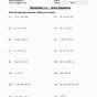 Worksheet On One Step Equations