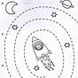 Easy Space Trace Worksheet