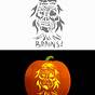 Printable Zombie Pumpkin Stencil