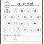 Preschool Letter Recognition Worksheets