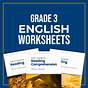 Grade 3 English Worksheet