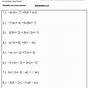 Expressions And Equations Worksheet Grade 6