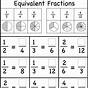 Equivalent Fraction Practice Worksheets