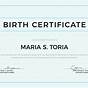 Printable Blank Birth Certificate
