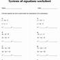 Systems Of 3 Equations Worksheets