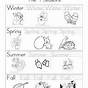 Kindergarten Seasons Worksheet