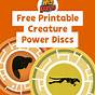 Printable Wild Kratts Creature Power Discs
