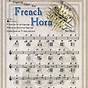 French Horn Fingering Chart Beginner
