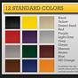 Custom Coat Bed Liner Color Chart