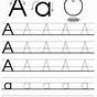 Letter A Worksheets For Toddlers