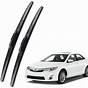 2014 Toyota Camry Windshield Wipers Size